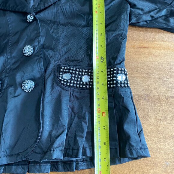 Statement Vintage Blazer | Rhinestone Pockets & Buttons | Small - Picture 7 of 9
